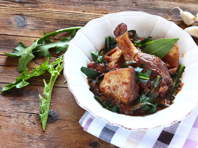 Anatra in Umido con Catalogna