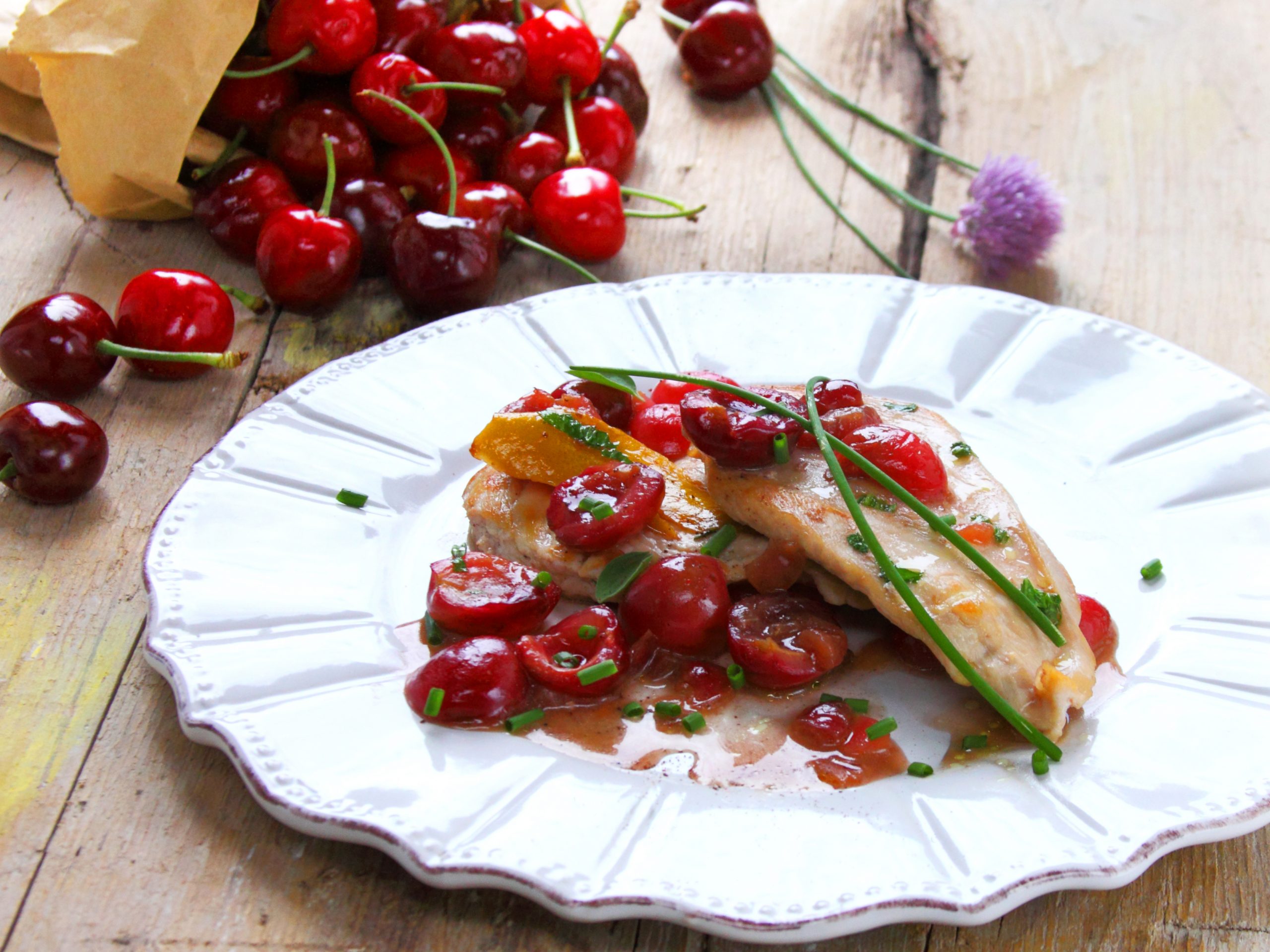 Petto di Pollo alle Ciliegie